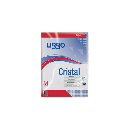 FOLIOS LIGGO POLIPROPILENO CRISTAL 40 MICRONES A4 