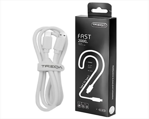 CABLE TREQA CA-8073 USB A USB C 2M BLANCO OPORTUNIDAD