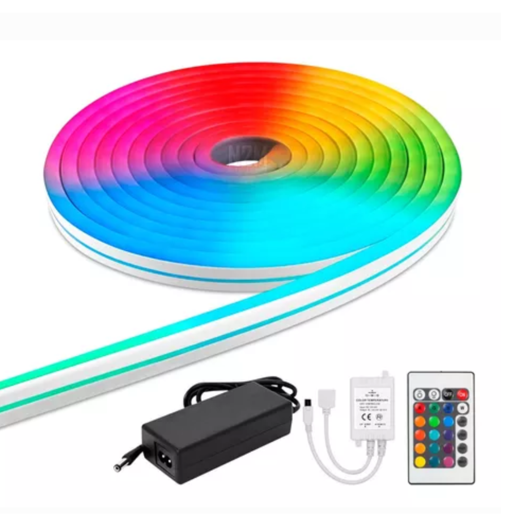 TIRA LED NEON MAGIC RGB C/CONTROL 5MTS