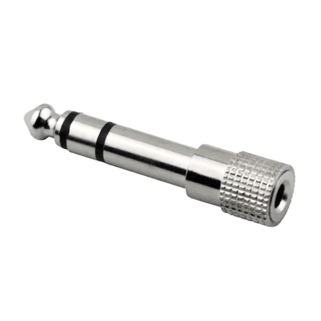 ADAPTADOR VAPEX CON471 PLUG 6.5 A 3.5 HEMBRA STEREO METALICO