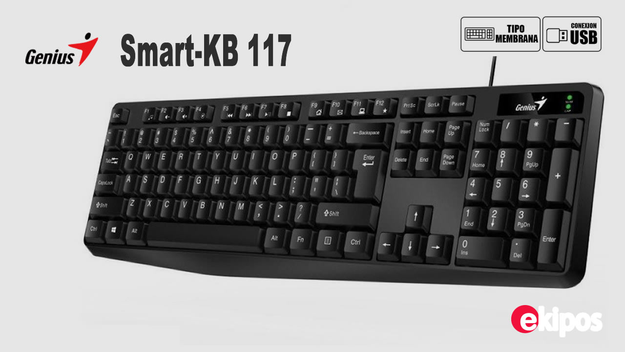 TECLADO GENIUS KB-117 USB BLACK