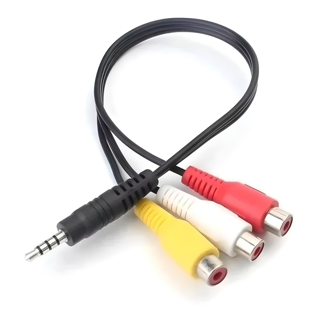 CABLE VAPEX LTA069 3.5 PLUG 4 POLOS A 3 RCA HEMBRA
