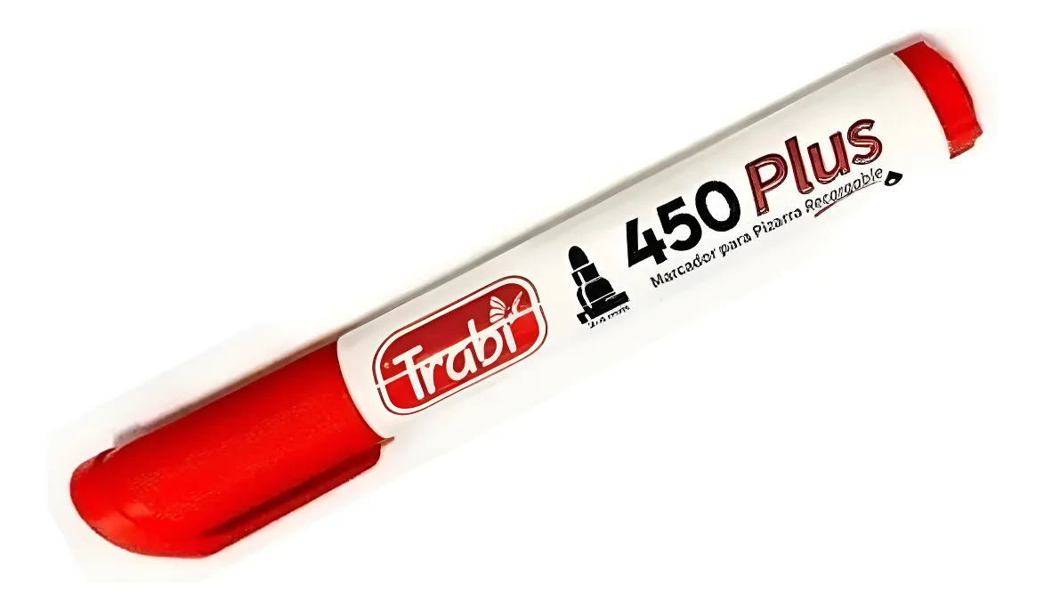 MARCADOR TRIBI RECARGABLE P/PIZARRA 450 ROJO