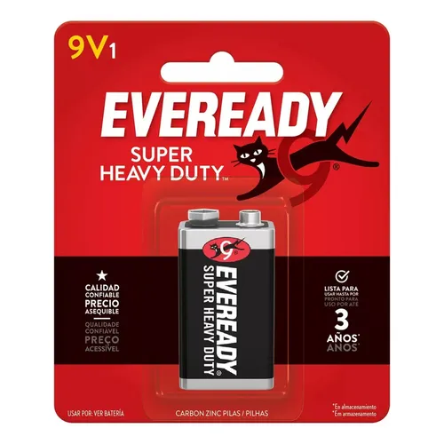 PILA EVEREADY 9V CARBON BP1