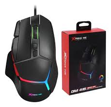 Mouse Xtrike Gamer usb GM-415 Negro 9 botones programables 8000DPI rgb