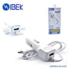Cargador auto IBEK con cable usb C ik-ac05