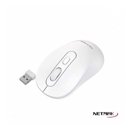 MOUSE INAL+BT 5.2 NM-M640 BLANCO RECARGABLE