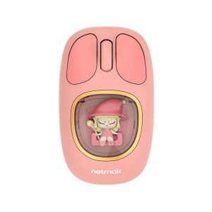 MOUSE INAL NM-MK01-P ROSA KIDS RECARGABLE NETMAK